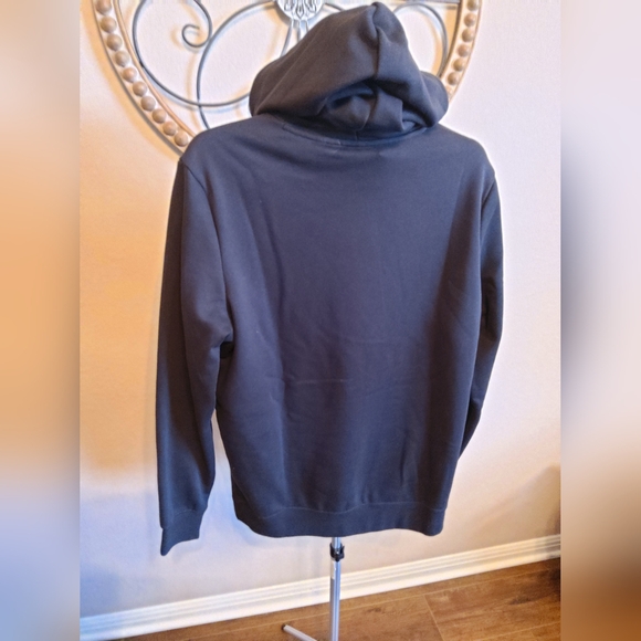 Puma Black and White Logo Hoodie for Men - Picture 3 of 5